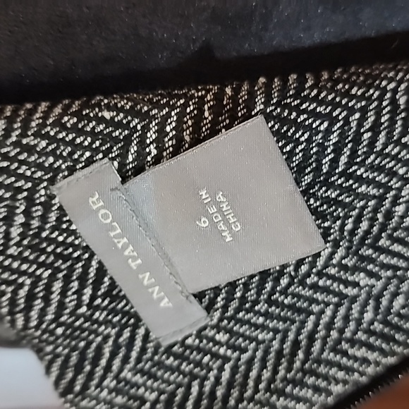 ANN TAYLOR Heathered Wool Blend Sleeveless Sheath Dress With Accents Size 6 - Picture 7 of 7